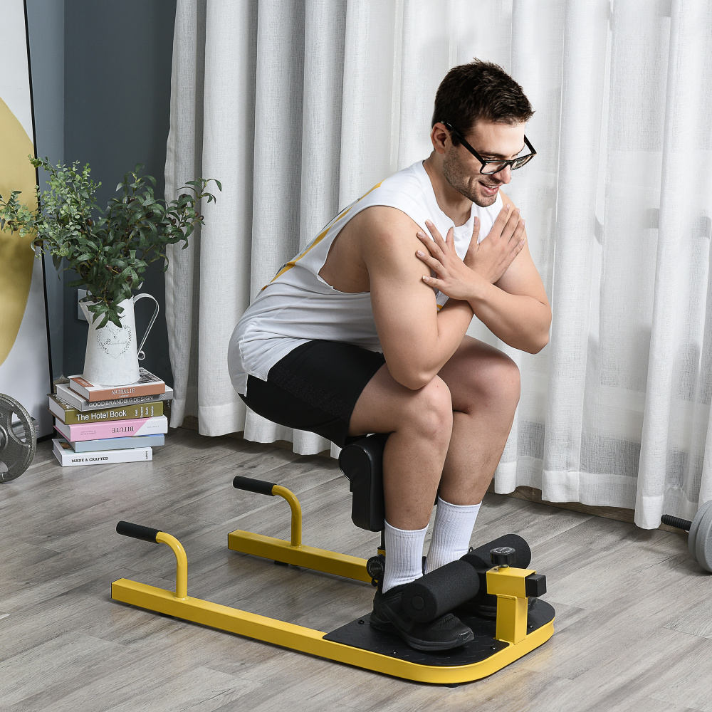 Home Gym Yellow - เครื่องออกกำลังกาย Ye Soozier 3-in-1 แบบมีเบาะรอง สำหรับวิดพื้น