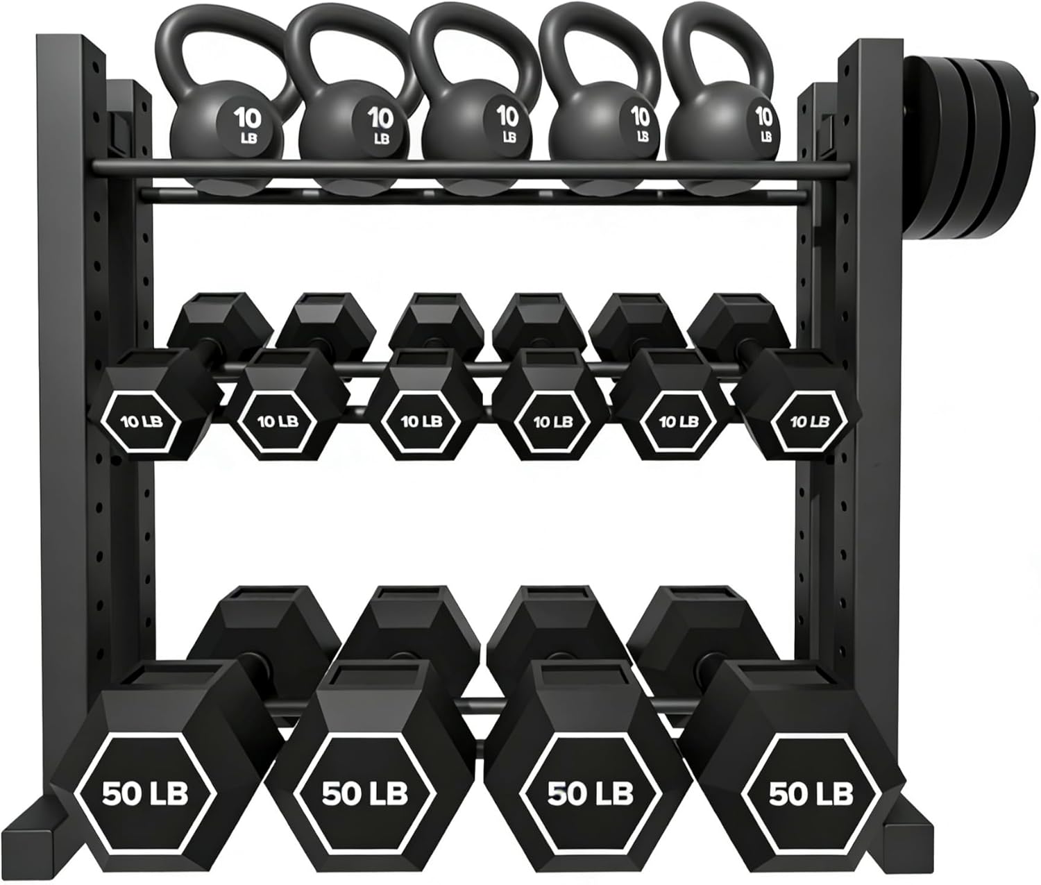 Home Gym Dumbbells - ใช้ในบ้าน, วัสดุเหล็ก, สีเงิน, ปรับความสูงได้, รับน้ำหนักได้ 1000