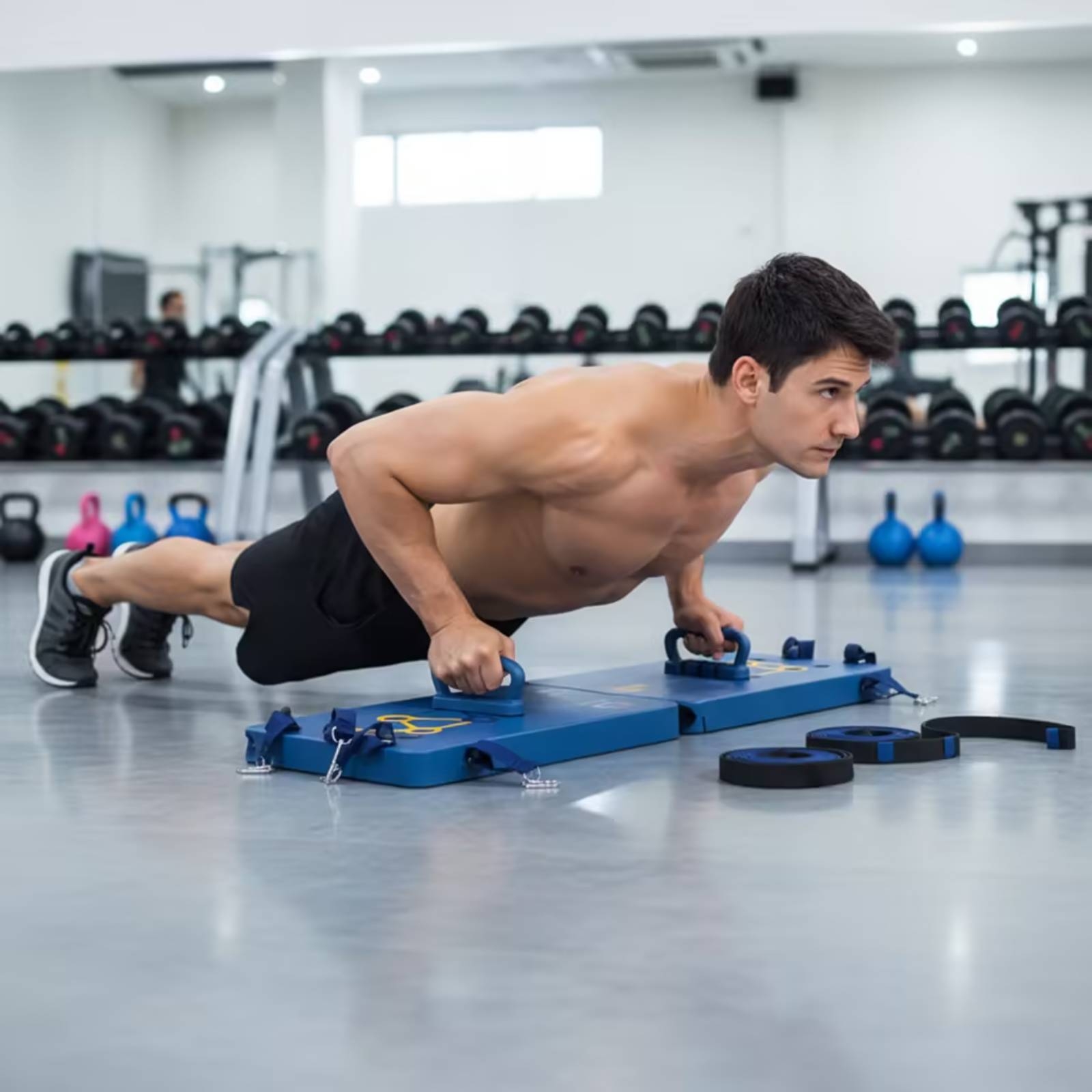Home Gym For Small Spaces - บอร์ดวิดพื้นแบบมีด้ามจับ บอร์ดวิดพื้นขนาดกะทัดรัด ประหยัดพื้นที่ แข็งแรง ทนทาน สำหรับผู้รักการออกกำลังกาย