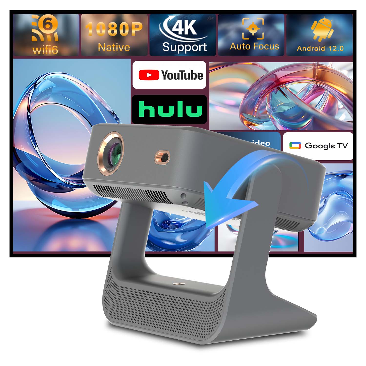 โปรเจคเตอร์พกพาสำหรับกีฬา ปรับ - Home Gym Video บทวิจารณ์และราคา