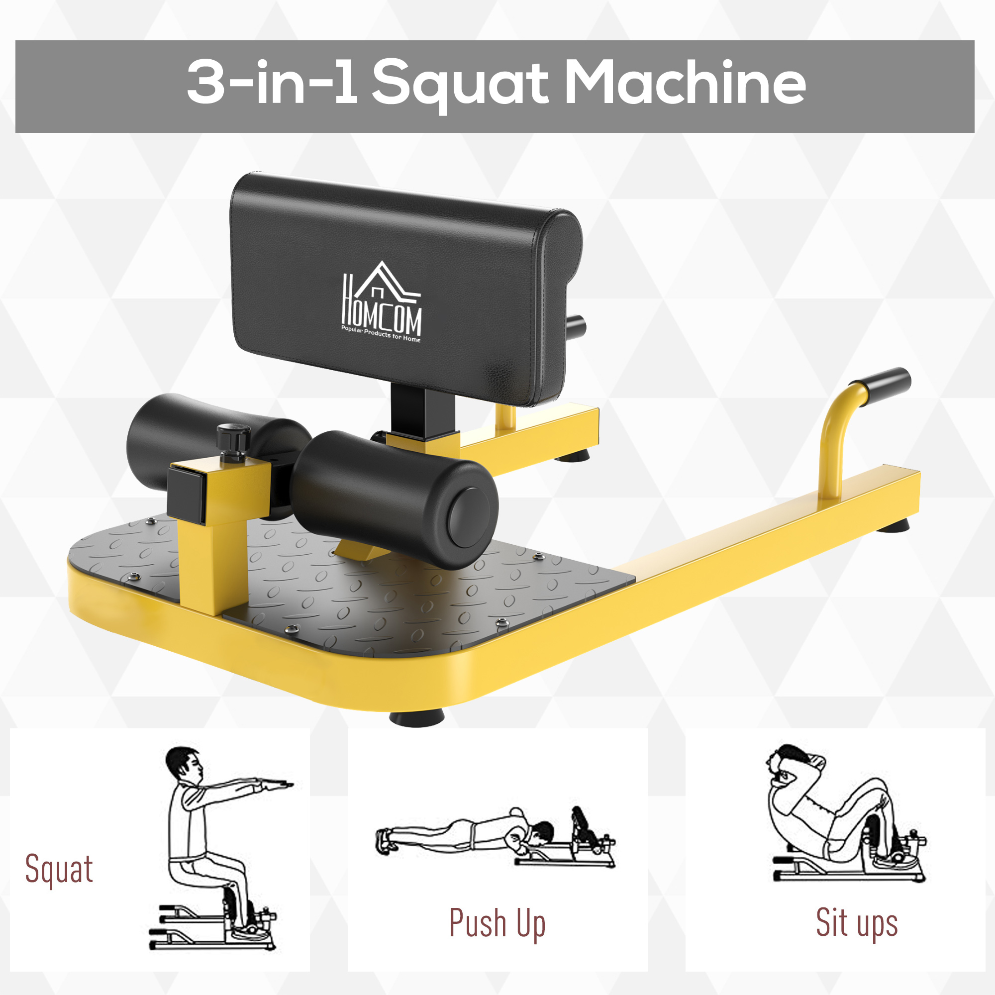 เครื่องออกกำลังกาย 3-in-1 แบบม - Home Gym Yellow บทวิจารณ์และราคา