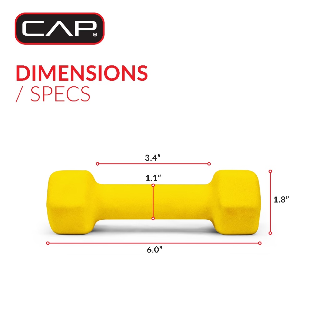 ดัมเบลนีโอพรีน 2 ปอนด์ สำหรับอ - Home Gym Yellow บทวิจารณ์และราคา