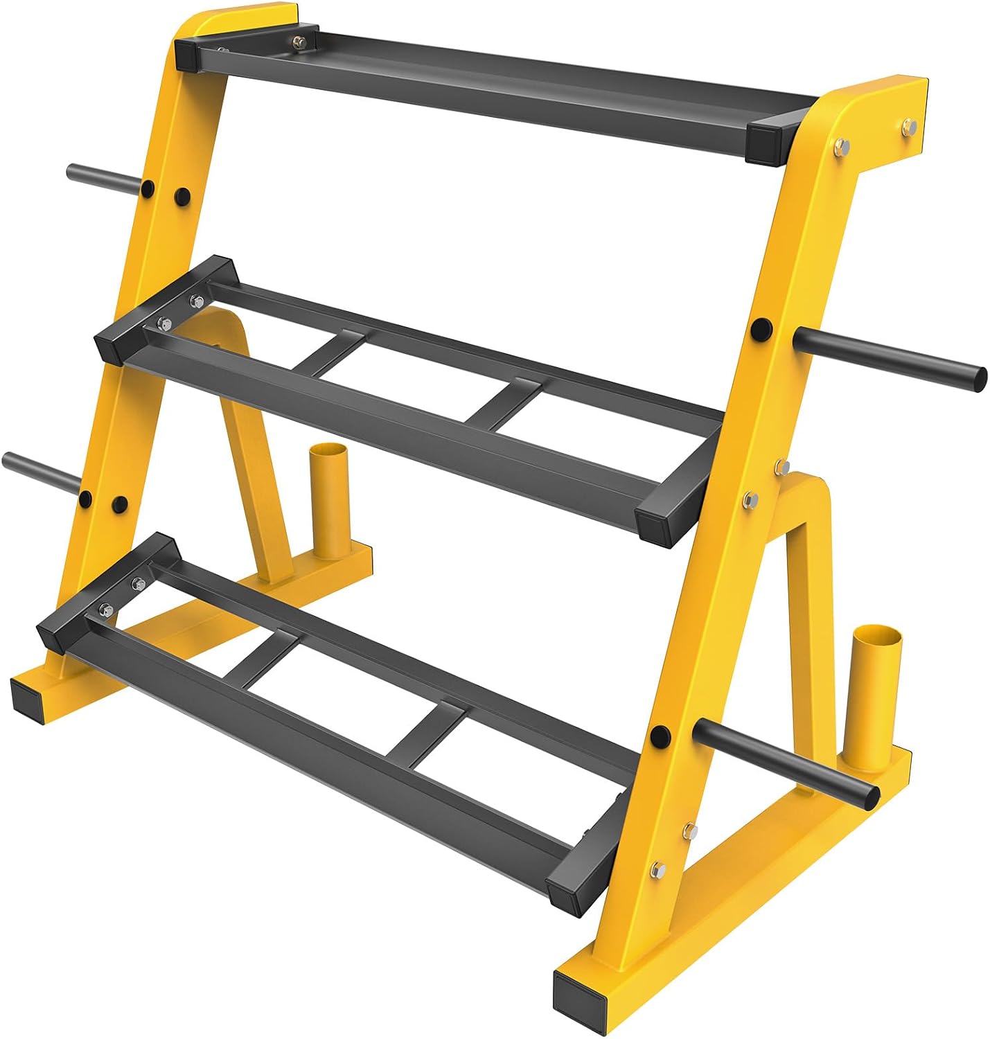 ชั้นวางดัมเบลแบบสามชั้นสำหรับง - Home Gym Yellow บทวิจารณ์และราคา