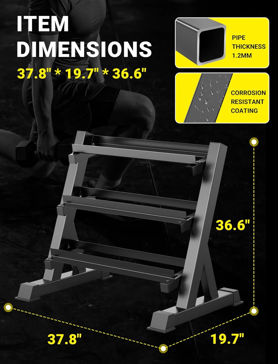 ชั้นวางดัมเบลสำหรับยิมที่บ้าน, - Home Gym Dumbbells บทวิจารณ์และราคา